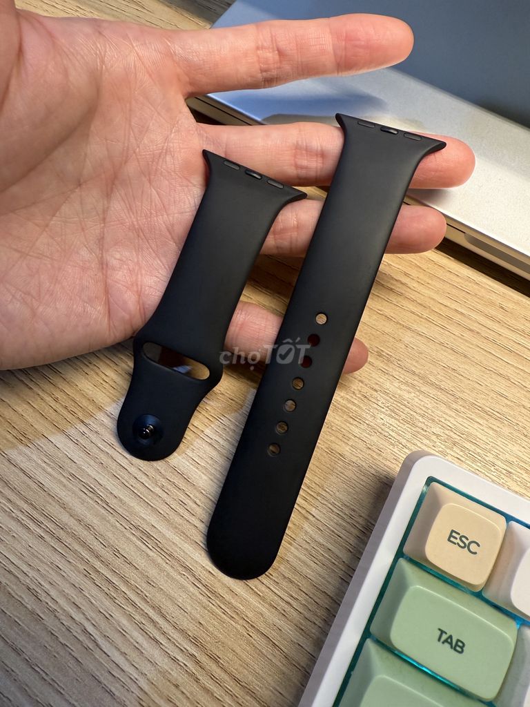 Dây silicon sport band đen M/L apple watch 46mm