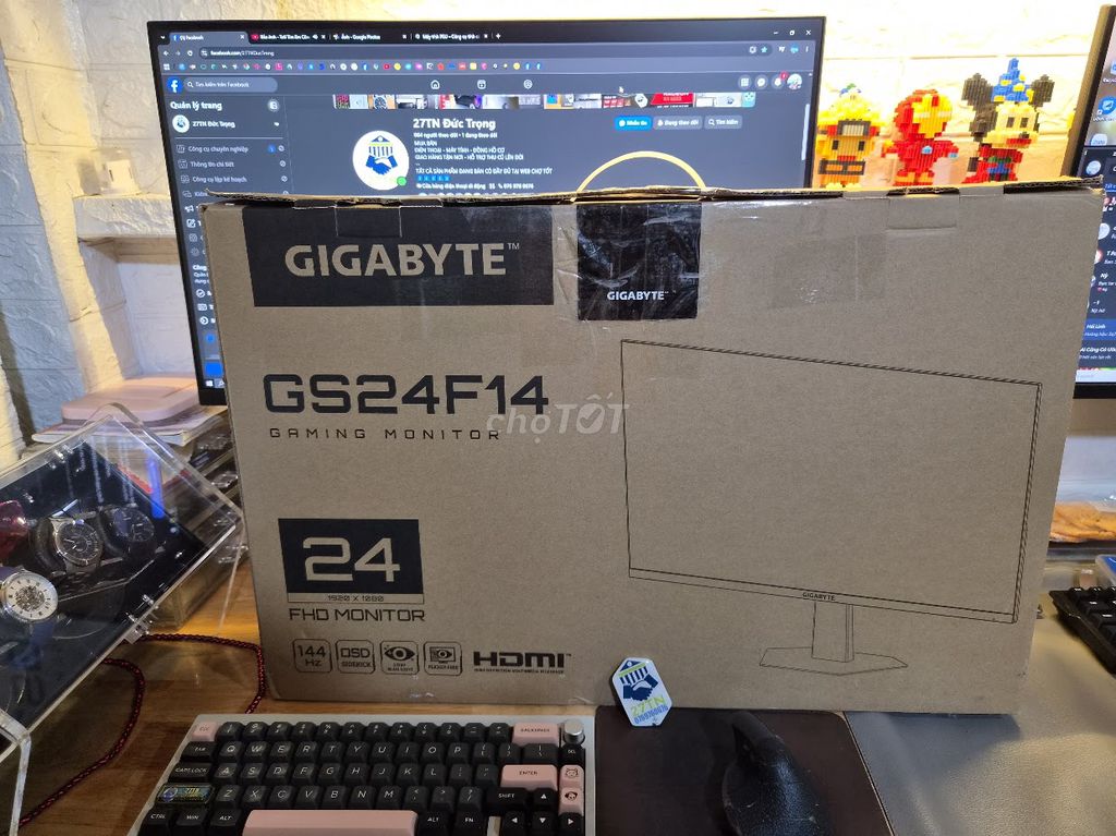 Màn hình Gaming Gigabyte 24 inch IPS 144Hz BH 2029. Mua bán Phụ kiện (Màn hình, Chuột...) tại Huyện Đức Trọng Lâm Đồng được đăng bởi 27TN Đức Trọng hình 1
