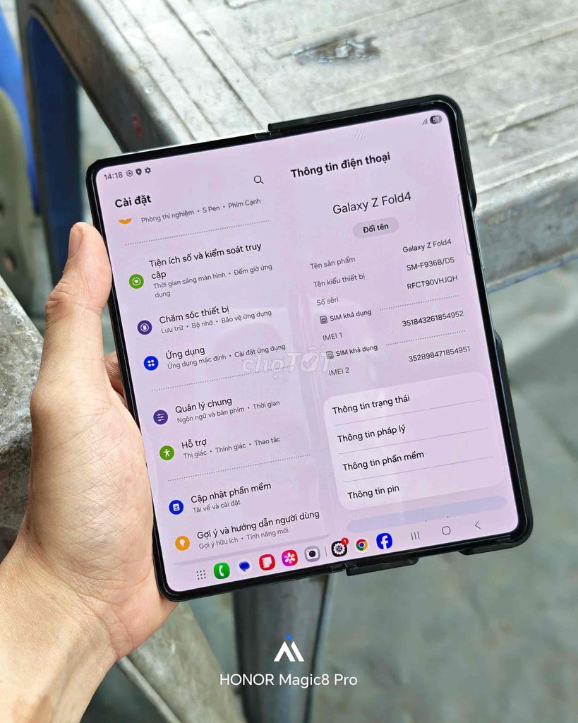 Samsung Galaxy Z Fold4 256GB Việt Nam. Mua bán Điện thoại tại Quận Nam Từ Liêm Hà Nội được đăng bởi TẠP HÓA ĐIỆN THỌAI TÀU hình 1