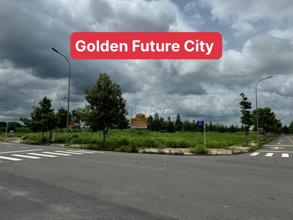 golden future city, liền kề kcn bàu bàng,bán lô lk9-13, 70m2 giá 670tr