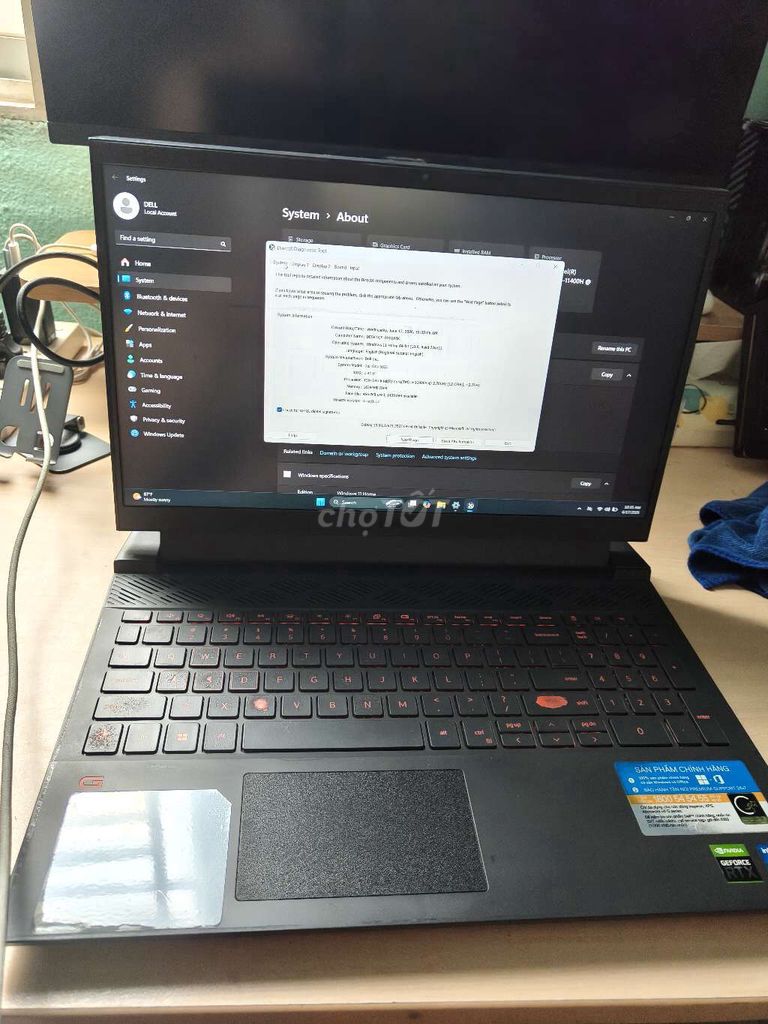 Dell G15 5511 i5-11400H 16GB/512GB RTX 3050 Đen. Mua bán Laptop tại Thành phố Biên Hòa Đồng Nai được đăng bởi  Tuấn Trần hình 1