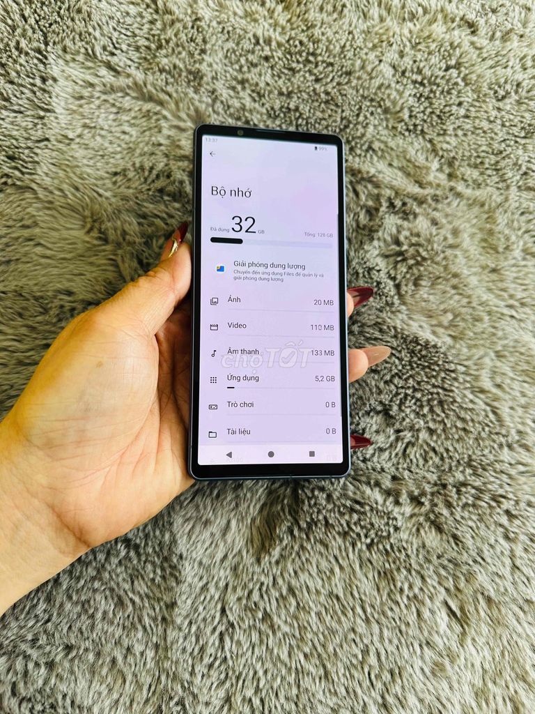 Sony Xperia 5 Mark 5 ram 8/128GB. Màu Xanh. Mua bán Điện thoại tại Quận Bình Tân Tp Hồ Chí Minh được đăng bởi Hoàng Anh hình 1