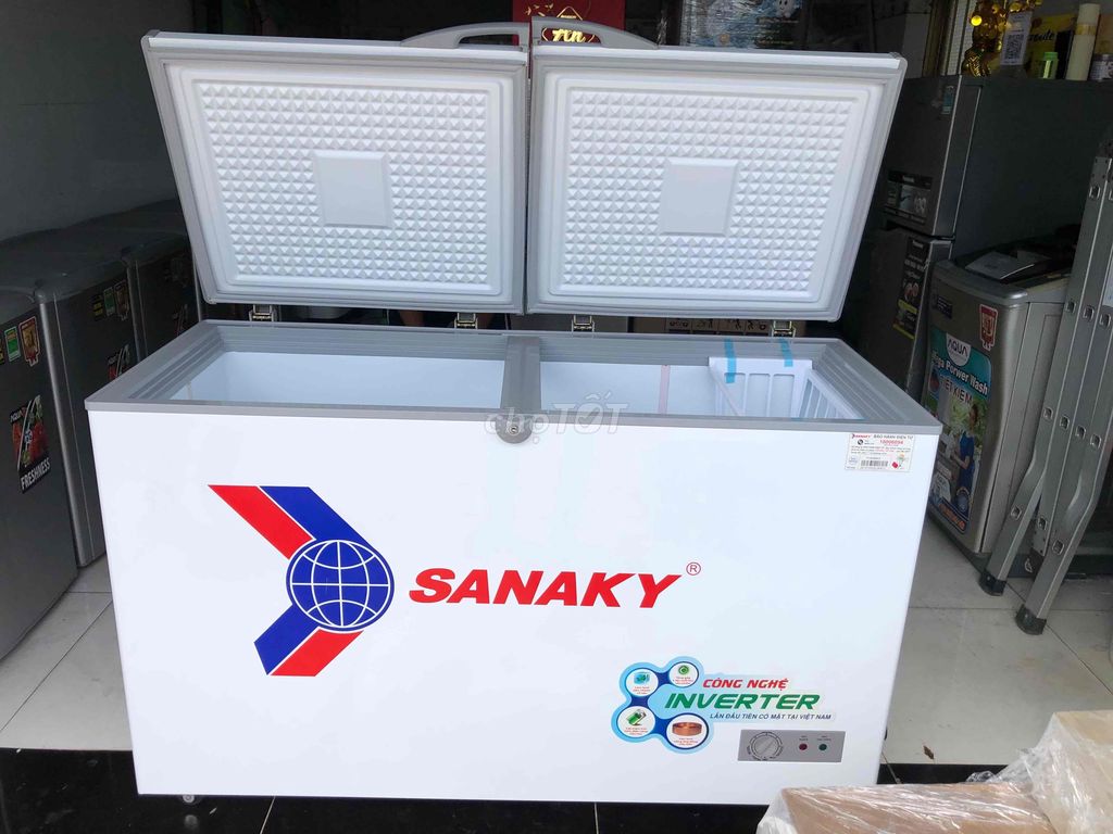 Tủ đông sanaky inverter 400lít còn bh 15tháng