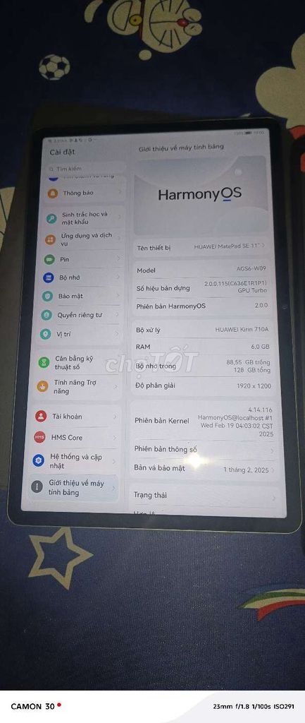 Huawei MatePad SE 11 6GB/128GB Xám. Mua bán Máy tính bảng tại Quận Bình Thuỷ Cần Thơ được đăng bởi Hữu Cầu hình 1