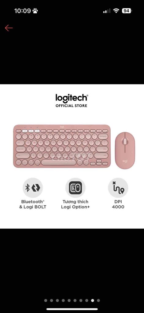 Logitech Pebble 2 - Bàn phím Bluetooth Logitech K3