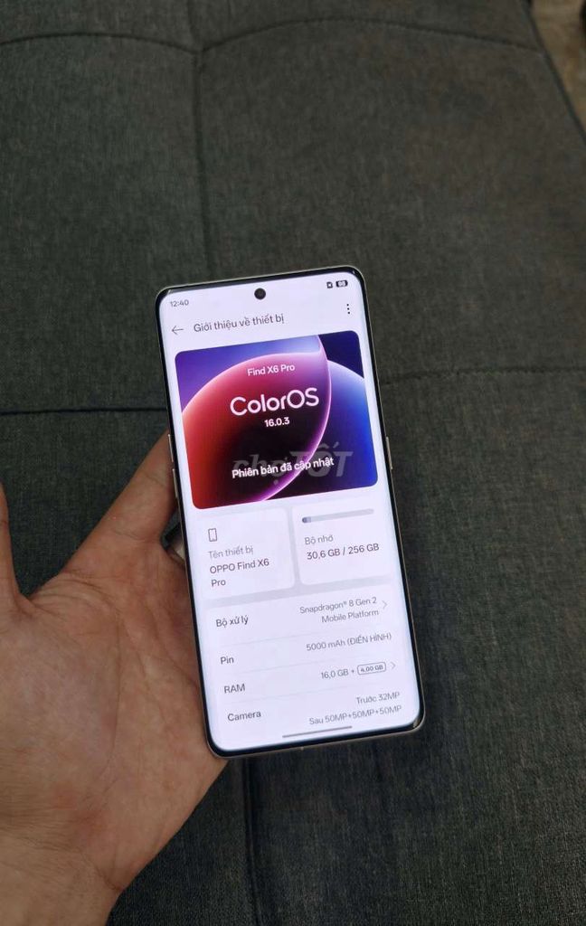OPPO Find X6 Pro 256GB Nâu. Mua bán Điện thoại tại Thành phố Thủ Đức Tp Hồ Chí Minh được đăng bởi nhật hà  hình 1