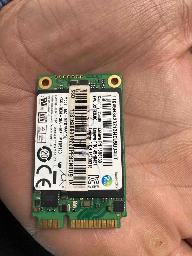 Ổ cứng SSD Samsung 256GB. Mua bán Linh kiện (RAM, Card...) tại Huyện Yên Mô Ninh Bình được đăng bởi Trần Đức Phước hình 1