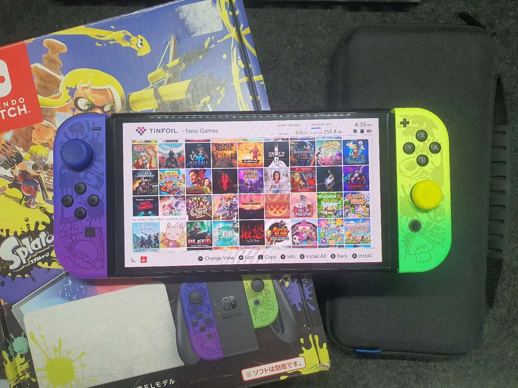 Nintendo Switch Oled Splatoon - mod 256/512GB