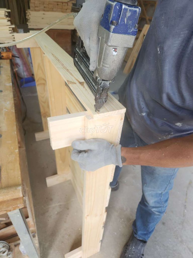 GIƯỜNG PALLET PHỦ PU. Mua bán Giường, chăn ga gối nệm tại Quận 12 Tp Hồ Chí Minh được đăng bởi minh suong hình 7