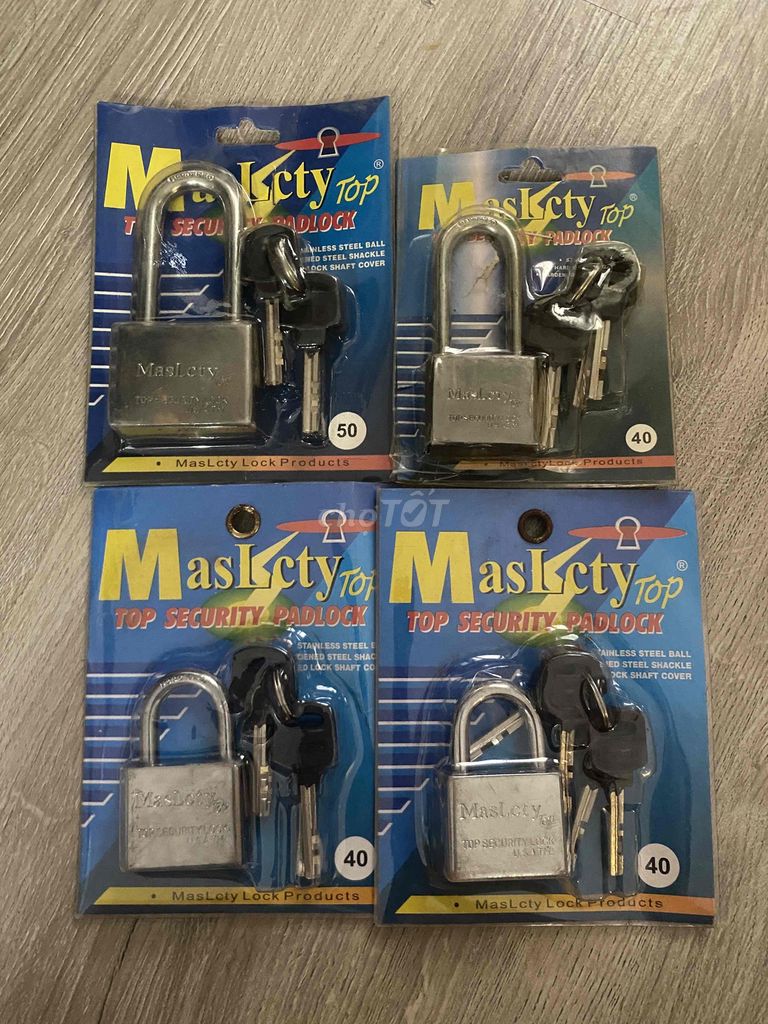Combo 4 ổ khóa MasLcty Top – Mới nguyên vỉ – Kèm c. Mua bán Nội thất, đồ gia dụng khác tại Huyện Trảng Bom Đồng Nai được đăng bởi Bình Phan hình 1