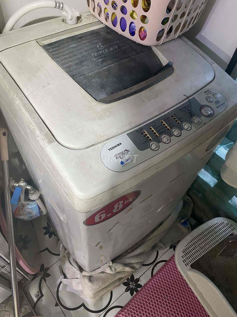 Máy giặt Toshiba 6.8kg Trắng. Mua bán Máy giặt tại Quận Ba Đình Hà Nội được đăng bởi Lâm Vy hình 1
