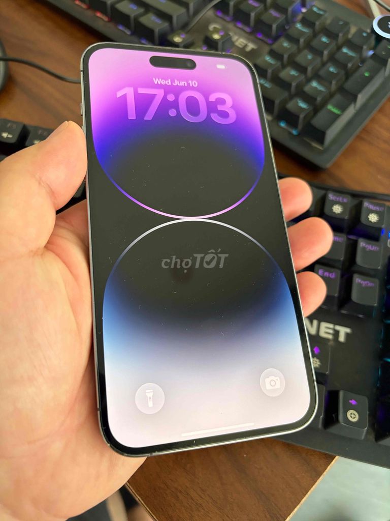 iPhone 14 Pro Max 128GB Tím Mỹ. Mua bán Điện thoại tại Quận Hoàng Mai Hà Nội được đăng bởi Hoàng hình 1