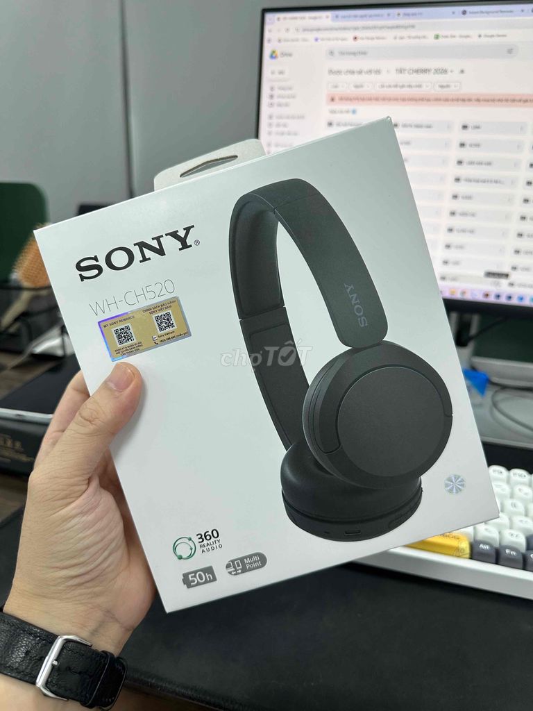 Tai nghe Sony WH-CH520 Đen mới tinh. Mua bán Tivi, Âm thanh tại Huyện Gia Lâm Hà Nội được đăng bởi Quân hình 1