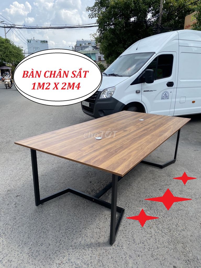 BÀN HỌP VĂN PHÒNG DÀI 240CM - BỀ MẶT PHỦ MELAMINE