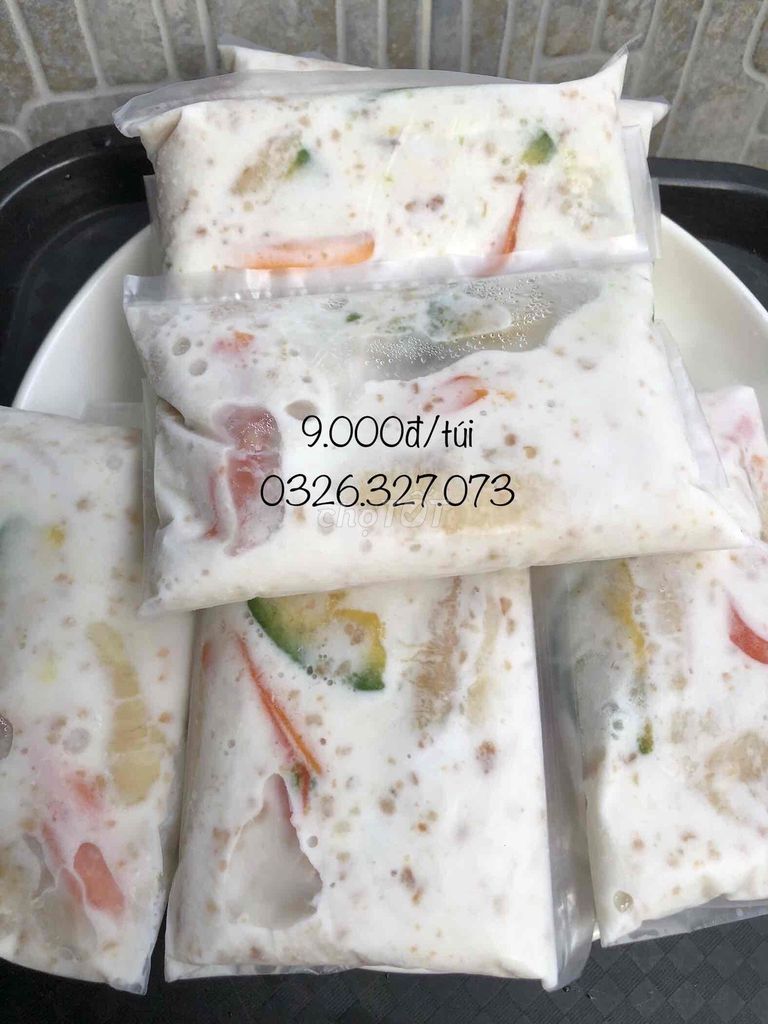 Kem chuối túi giải nhiệt ngày hè. Mua bán Đồ ăn, thực phẩm và các loại khác tại Quận 12 Tp Hồ Chí Minh được đăng bởi Út Lợi hình 1