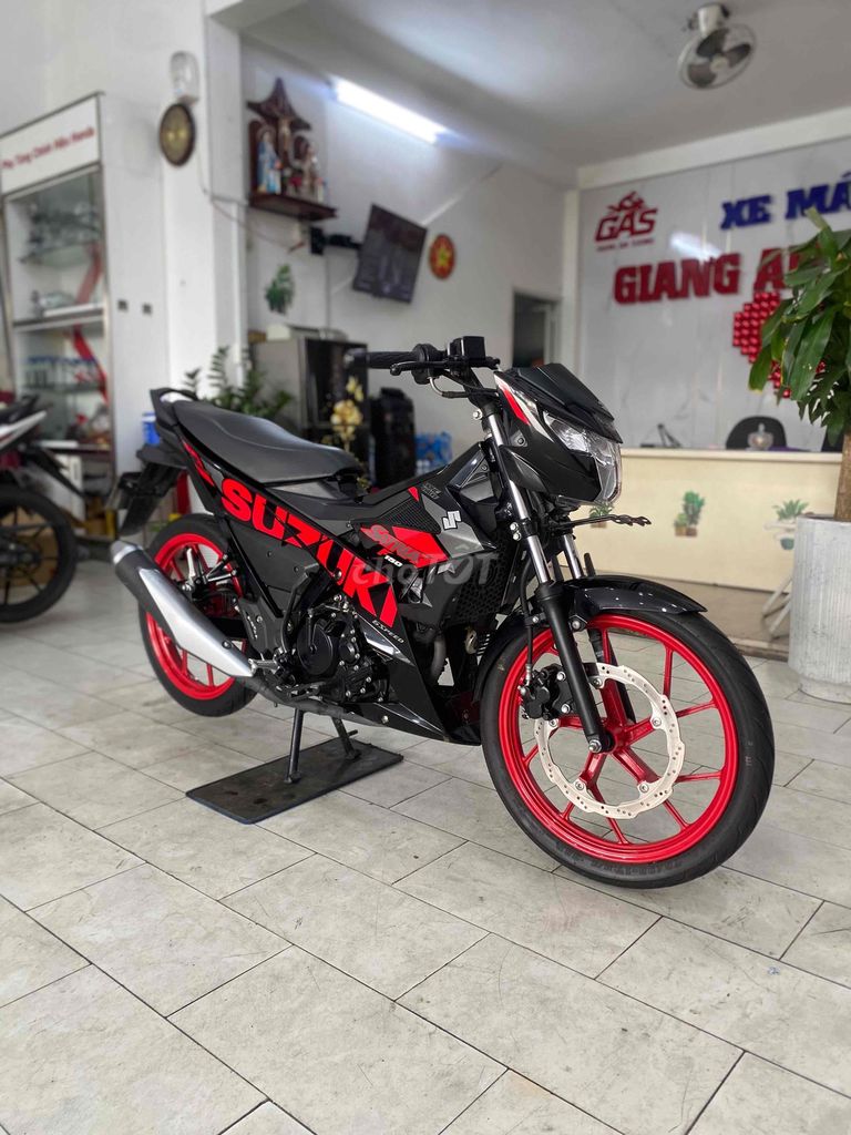 Suzuki Satria 150 đk 2020 màu đỏ đen BSTP. Mua bán Xe máy tại Quận 12 Tp Hồ Chí Minh được đăng bởi Xe Máy Hoàng Giang An Sương  hình 1