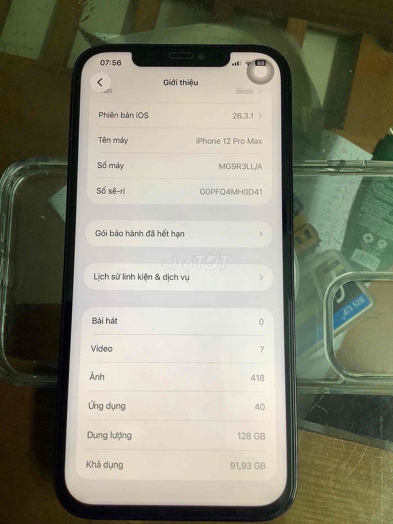 iPhone 12 Pro Max 64GB Xám Đã dùng. Mua bán Điện thoại tại Quận Hai Bà Trưng Hà Nội được đăng bởi Quang Anh hình 1