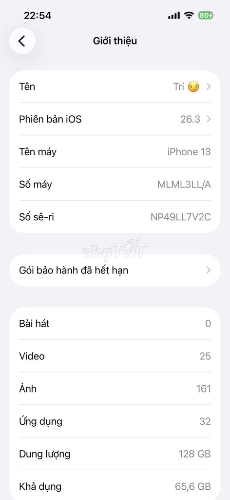 Apple iPhone 13 128GB Vàng. Mua bán Điện thoại tại Quận Bình Tân Tp Hồ Chí Minh được đăng bởi Hoàng Trí hình 1