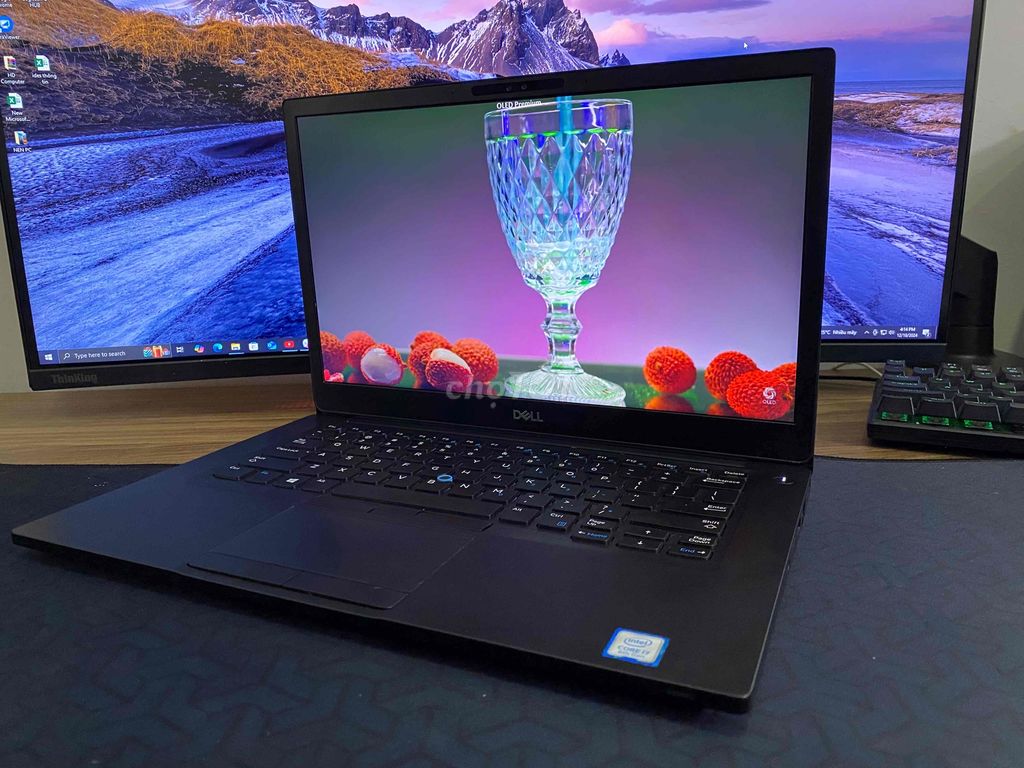 Laptop Dell i7 thế hệ 8 Ram 16G màn 14in ips