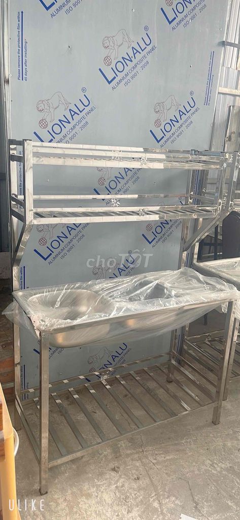 Bồn rửa chén Inox Kệ chén tích hợp. Mua bán Thiết bị vệ sinh, nhà tắm tại Quận Cái Răng Cần Thơ được đăng bởi INOX Gia Dụng  hình 1