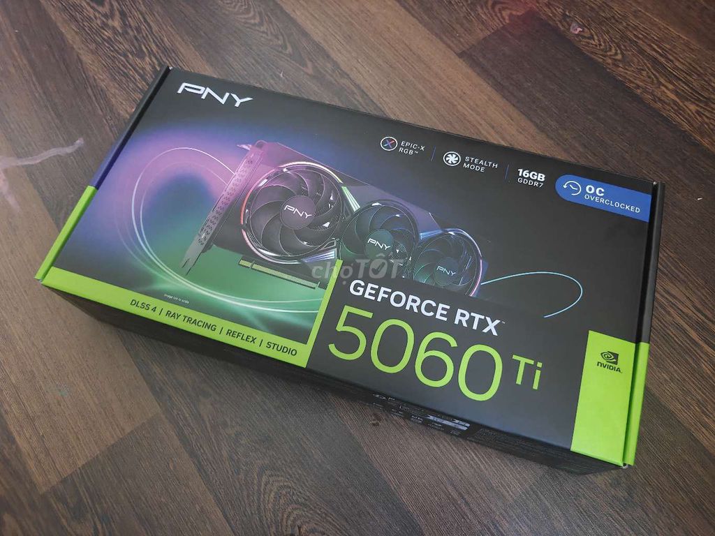 Card màn hình PNY GeForce RTX 5060 Ti 16GB. Mua bán Linh kiện (RAM, Card...) tại Quận Bình Thạnh Tp Hồ Chí Minh được đăng bởi Long hình 1