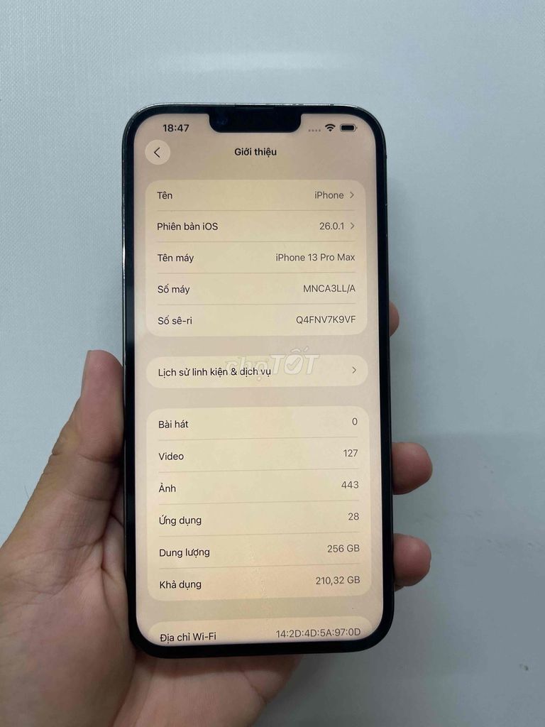 iPhone 13 Pro Max 256GB full face nosim. Mua bán Điện thoại tại Quận Ô Môn Cần Thơ được đăng bởi nguyễn hình 1