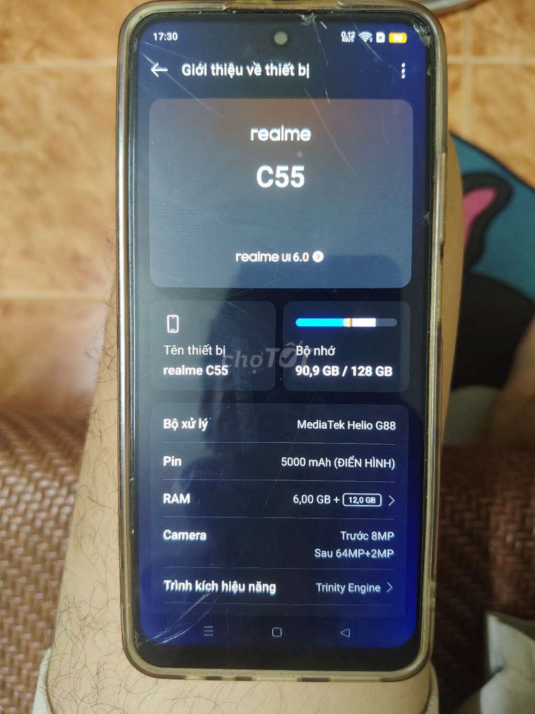 Realme C55 128GB Bạc. Mua bán Điện thoại tại Quận Cầu Giấy Hà Nội được đăng bởi Nguyễn Quang Huy hình 1