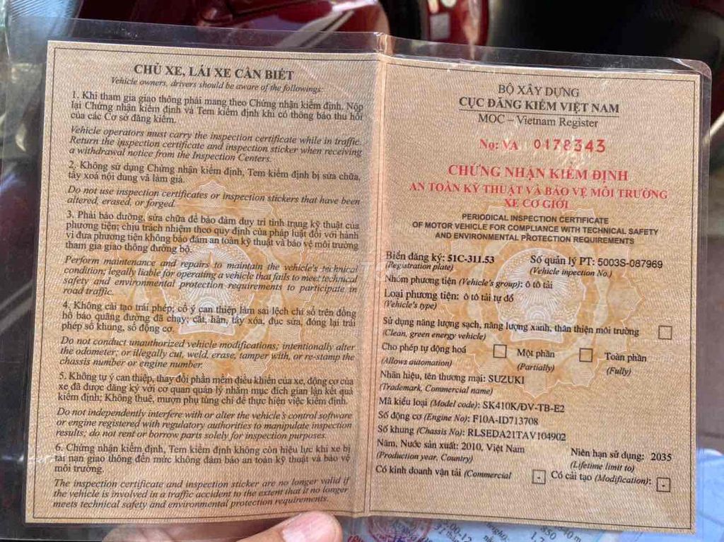 Suzuki ben 2010 tai 500kg. Mua bán Xe tải, xe ben tại Thành phố Thủ Đức Tp Hồ Chí Minh được đăng bởi Trâm hình 6