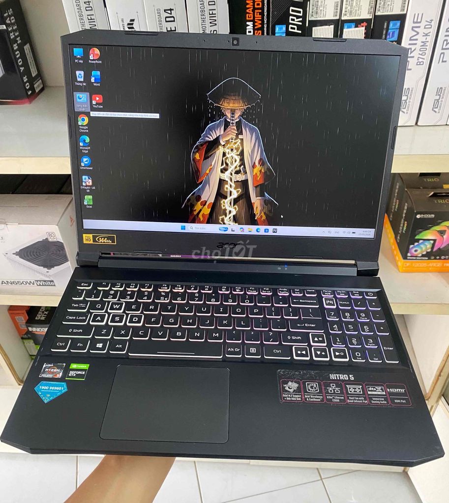 Laptop Nitro R5 5600H/8Gb/512Gb/1650/15.6” 144hz. Mua bán Laptop tại Thành phố Tây Ninh Tây Ninh được đăng bởi Vi Tính PNT hình 1
