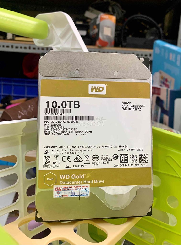 Ổ cứng pc HDD 3.5 WD Gold 10TB Sk 100. Mua bán Linh kiện (RAM, Card...) tại Quận Gò Vấp Tp Hồ Chí Minh được đăng bởi vitinhtule hình 1