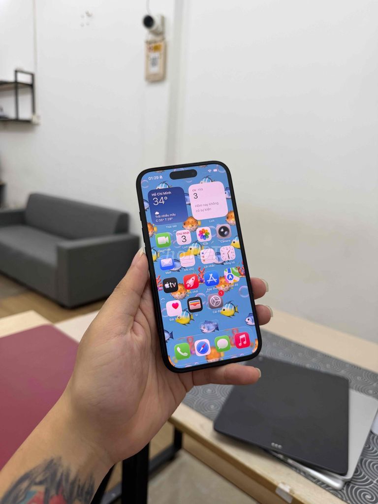 iPhone 16 QTE 128GB Zin Nguyên Bản Pin Zin 97%. Mua bán Điện thoại tại Quận Cầu Giấy Hà Nội được đăng bởi Trung Kiên Trả Góp Bao Nợ Xấu hình 1