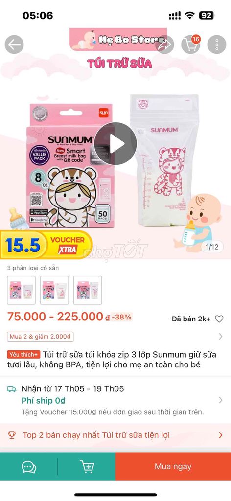 Túi trữ sữa. Mua bán Mẹ và bé tại Huyện Đức Hòa Long An được đăng bởi Sửa Điện Gia Dụng hình 1
