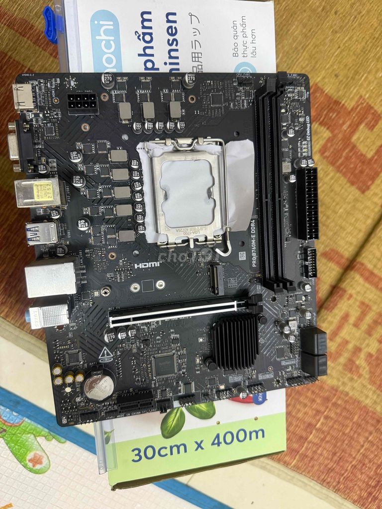 Bo mạch chủ MSI B760M-E Đen. Mua bán Linh kiện (RAM, Card...) tại Huyện Đan Phượng Hà Nội được đăng bởi NDT hình 1