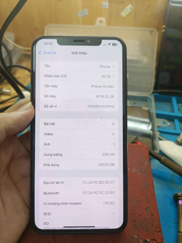 Apple iPhone Xs Max 256GB Vàng 100%. Mua bán Điện thoại tại Quận Liên Chiểu Đà Nẵng được đăng bởi ha trung hieu hình 1