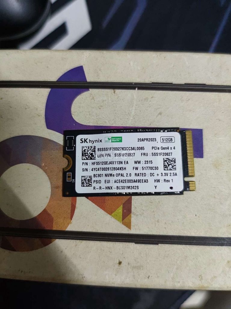 Nvme gen4 512gb skhynix