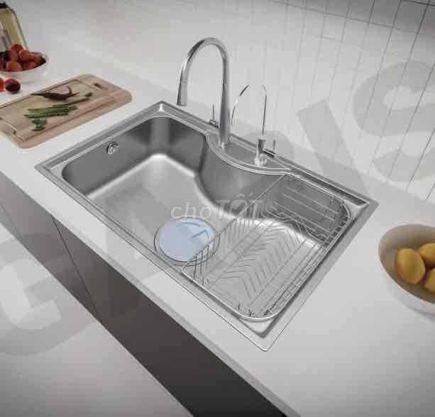Chậu rửa chén GARIS GS15.80 , 1 hố rộng rãi. Mua bán Thiết bị vệ sinh, nhà tắm tại Quận Thanh Khê Đà Nẵng được đăng bởi Nội thất bếp trọn gói TST  hình 1