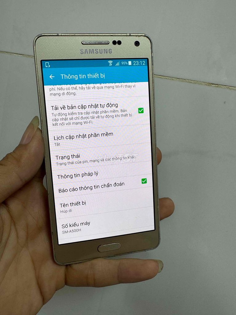 Samsung Galaxy A5 Vàng Đã sử dụng. Mua bán Điện thoại tại Thành phố Tân An Long An được đăng bởi lê văn thái hình 1