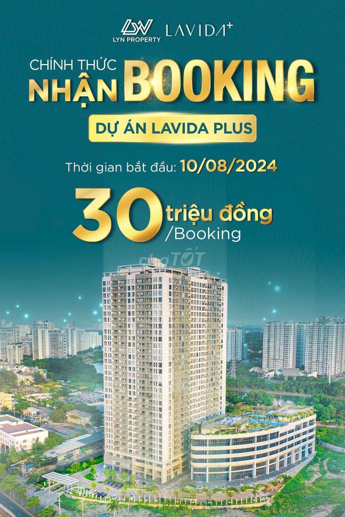 BOOKING SẢN PHẨM TẠI DỰ ÁN LAVIDA PLUS QUẬN 7