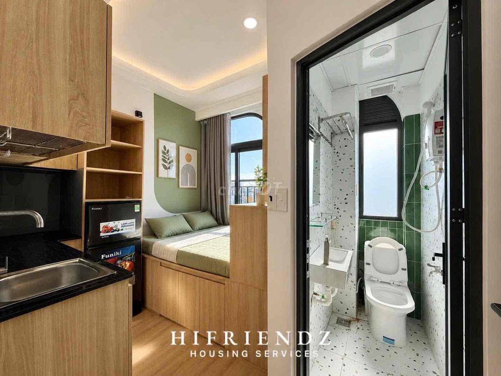 Phòng trọ hiện đại - 20m2 siêu thoáng có thang máy gần Đại học Y Dược