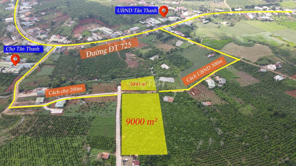 Bán đất nền thổ cư (1096 m2) xã Tân Thanh, Lâm Hà, Lâm Đồng