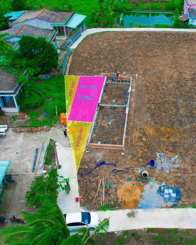 101m2 thổ nền cao đường bêtông ôtô 225 triệu tân trụ_Long an ( giá tốt