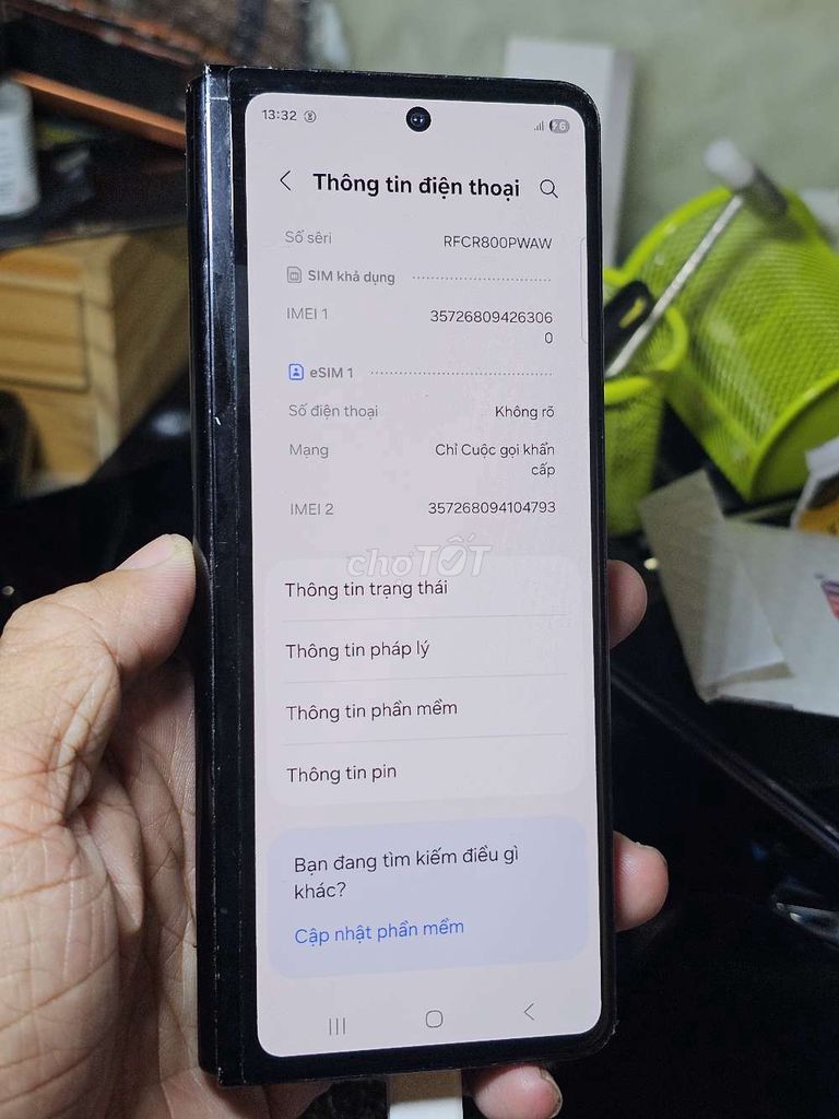 Galaxy Z Fold3 5G 256GB Đen 5G zin toàn bộ giá rẻ . Mua bán Điện thoại tại Quận 8 Tp Hồ Chí Minh được đăng bởi Thiên Hòa mobile  hình 1