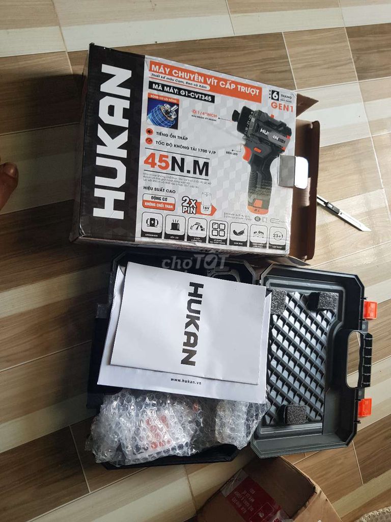Máy vặn vít Hukan G1-CVT345. Mua bán Đồ chuyên dụng, Giống nuôi trồng tại Huyện Long Phú Sóc Trăng được đăng bởi Store Hời Ghê hình 1