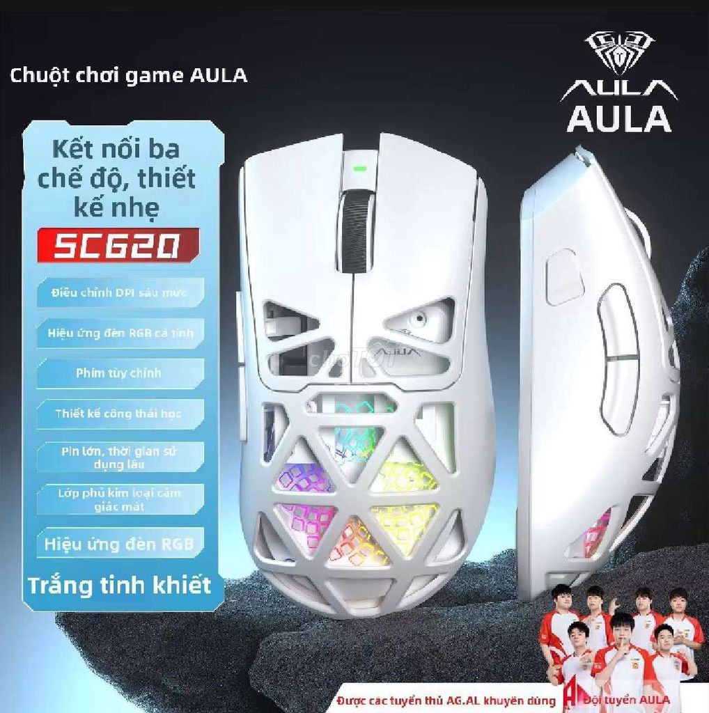 Chuột AULA SC620 Trắng New ( có shipcod). Mua bán Phụ kiện (Màn hình, Chuột...) tại Huyện Ea Kar Đắk Lắk được đăng bởi Kiệt Nguyễn hình 1