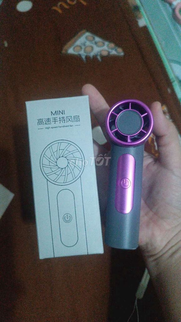 Quạt cầm tay Mini Tím. Mua bán Quạt tại Huyện Lai Vung Đồng Tháp được đăng bởi Minh Luân hình 1