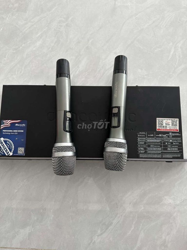dBacoustic Micro không dây Xám Kim loại Karaoke. Mua bán Tivi, Âm thanh tại Thị xã Phú Mỹ Bà Rịa - Vũng Tàu được đăng bởi Doan Buồn Cho  hình 1
