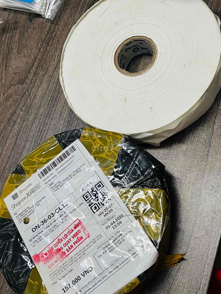 Giấy in Trắng 3.2cm Chịu nước. Mua bán Đồ dùng văn phòng tại Quận Cẩm Lệ Đà Nẵng được đăng bởi Thu Thuỷ Nguyễn hình 1