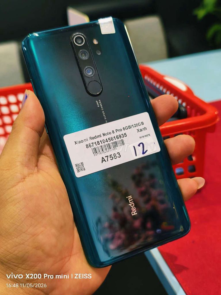 Xiaomi Redmi Note 8 Pro 128GB Xanh. Mua bán Điện thoại tại Quận Tân Bình Tp Hồ Chí Minh được đăng bởi Táo Bán Lổ hình 1