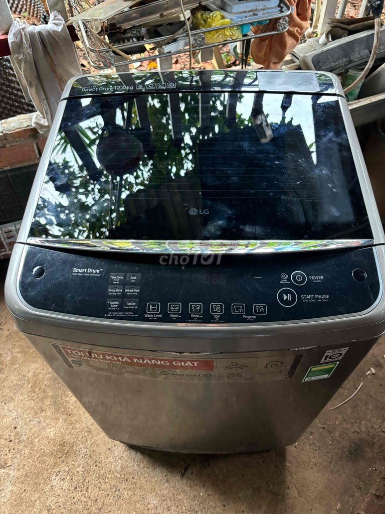 Máy giặt LG Inverter 12kg Xám. Mua bán Máy giặt tại Huyện Châu Đức Bà Rịa - Vũng Tàu được đăng bởi Hà Minh hình 1