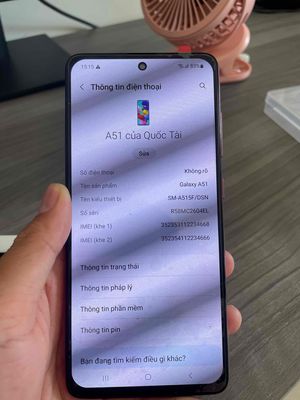 Bán thanh lý cây samsung a51. Mua bán Điện thoại tại Thành phố Qui Nhơn Bình Định được đăng bởi Đại Thạch